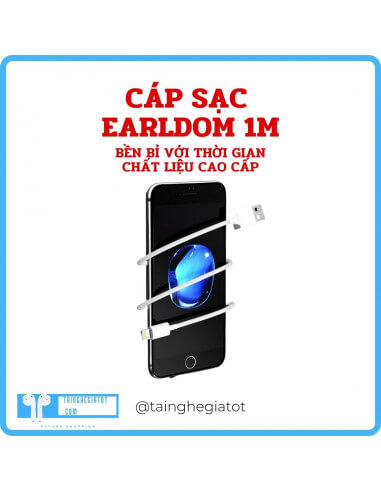 Cáp sạc nhựa chống đứt gãy 1M Cổng...