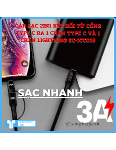 Cáp Sạc 2in1 Kết Nối Từ... 2