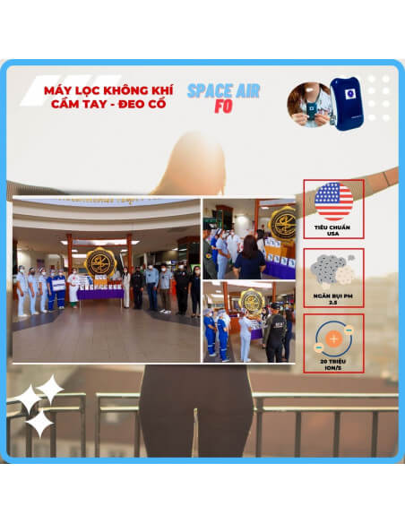 Máy lọc không khí cầm tay Space Air F0 - Máy lọc Không khí Tiêu chuẩn USA