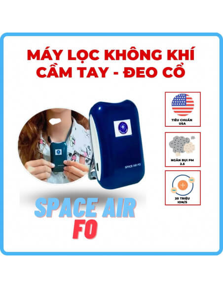 Máy lọc không khí cầm tay Space Air F0 - Máy lọc Không khí Tiêu chuẩn USA