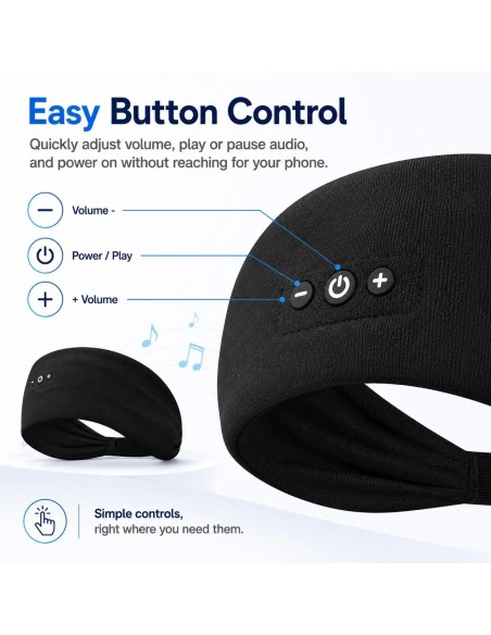 Sleep Headphones Bluetooth Headband Ultra-Thin Speakers for Sleep 2-Pack