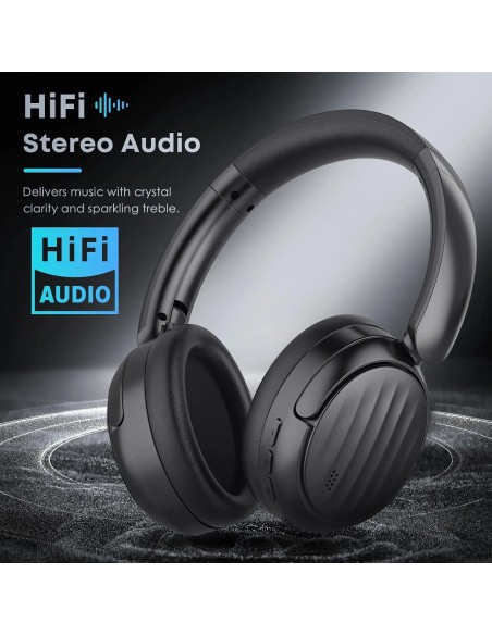 Bluetooth Headphones, Hybrid Active Noise Cancelling Over Ear Headphones