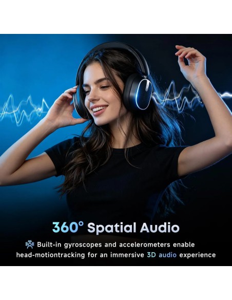 Hybrid Active Noise Cancelling Bluetooth Headphones Wireless Headphones