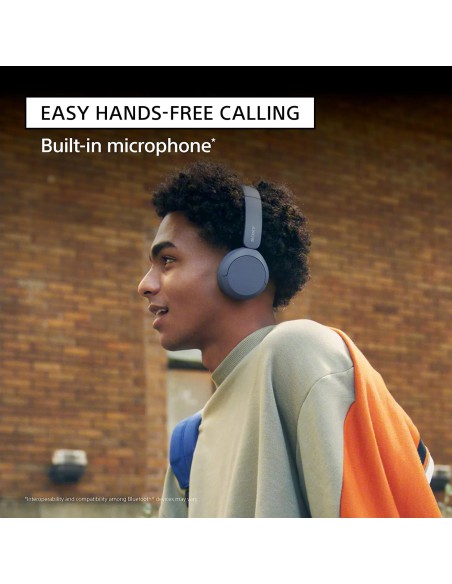 Sony WH-CH520 Bluetooth màu xanh – Tai nghe on-ear pin 50 giờ
