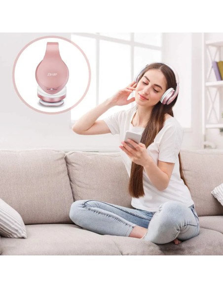 ZIHNIC Foldable Bluetooth Wireless Over-Ear Headphones with Deep Bass & Micro SD