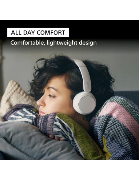 Sony WH-CH520 Wireless On-Ear Bluetooth Headphones with Mic, Cappuccino