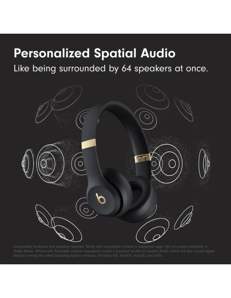Beats Solo 4 Wireless On-Ear Bluetooth Đen Vàng – Pin 50 giờ