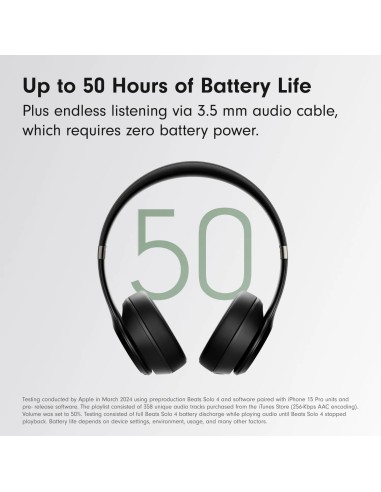 Beats Solo 4 Matte Black – Tai nghe...