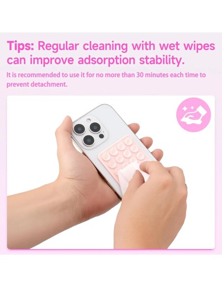 Yojaro 4 Miếng Đế Hít Silicone Giữ Điện Thoại Rảnh Tay
