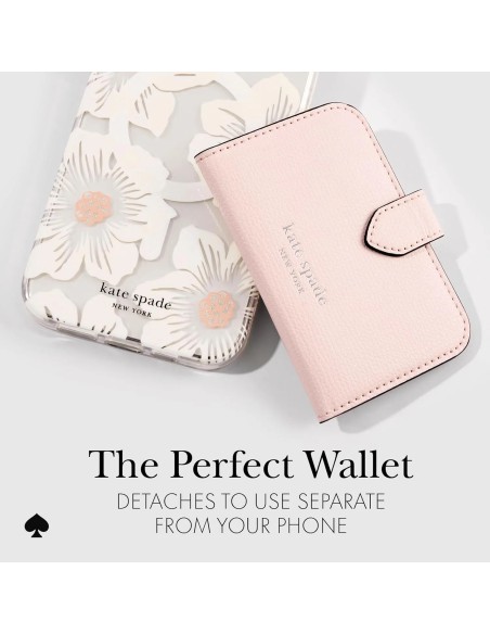 Ví đựng thẻ nam châm kate spade Morgan MagSafe Chalk Pink