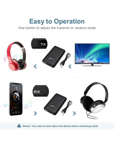 Bluetooth 5.3 AUX Adapter B09Z61H8M5...