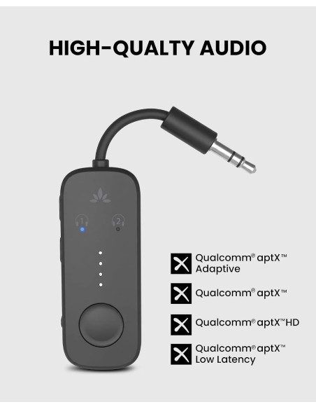 Avantree Relay Bluetooth Adapter máy bay, kết nối 2 tai nghe