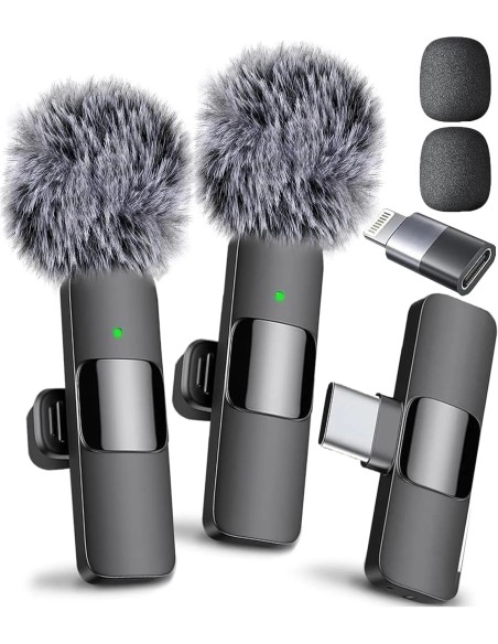 Mini Mic Pro Wireless Lavalier Microphone for iPhone & Android | Tai Nghe Giá Tốt