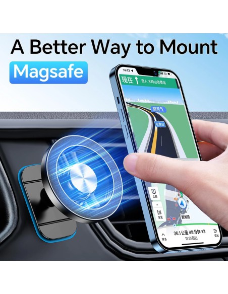 Kaistyle B0C1Y8Z6VT MagSafe Car Mount with Strong Magnetic Hold