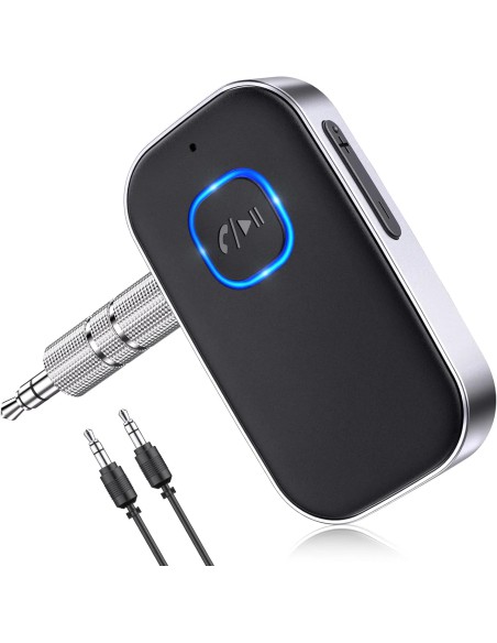COMSOON Bluetooth Receiver J25 with 3.5mm AUX, Bluetooth 5.0, Hands-Free Calls