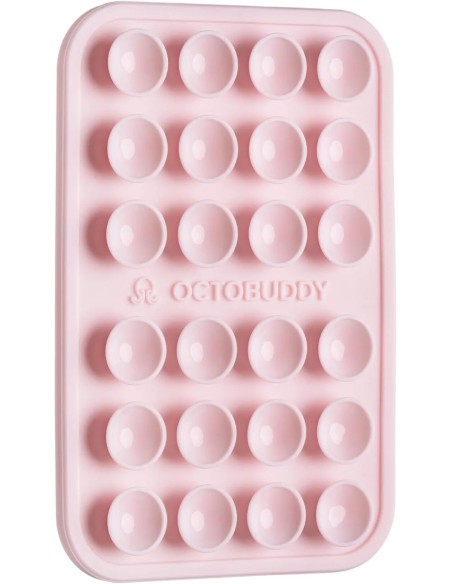 OCTOBUDDY Classic Chalk Pink – Silicone Suction Phone Mount