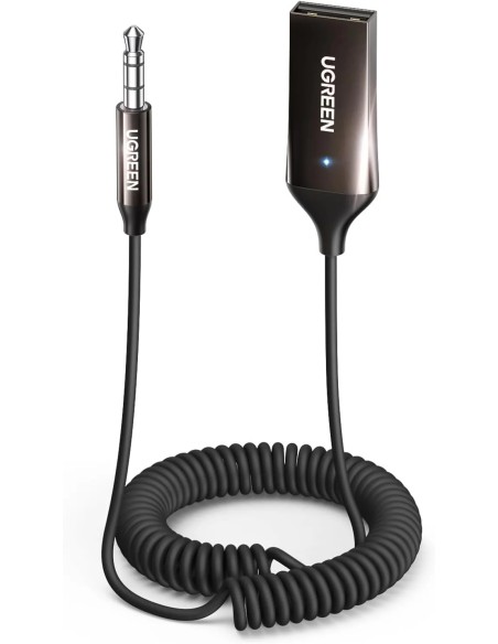 UGREEN Aux Bluetooth 6.0 Receiver 3.5mm with Microphone and USB Power
