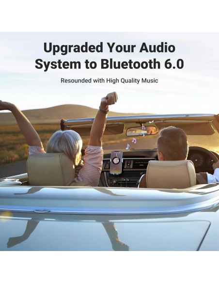 UGREEN Aux Bluetooth 6.0 Receiver 3.5mm with Microphone and USB Power