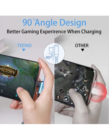 Cáp Teeind USB-C 1,8 m 3 sợi, đầu...