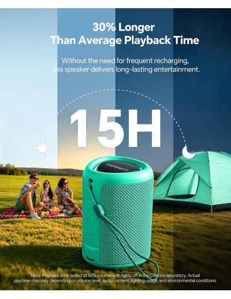 B0D9SBSPXK Portable Bluetooth Speaker 15W, IPX5, 15-Hour Battery | Tai Nghe Giá Tốt