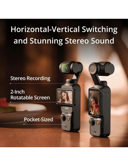 DJI Osmo Pocket 3 Creator Combo – Camera 1 inch, 4K/120fps