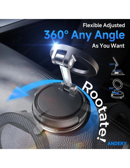 Compact Foldable Car Phone Holder for Magsafe Giá Đỡ Điện Thoại Ô Tô Tai Nghe Giá Tốt