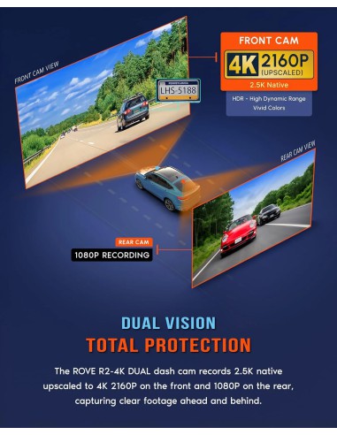 ROVE R2-4K Dual Camera Hành Trình...