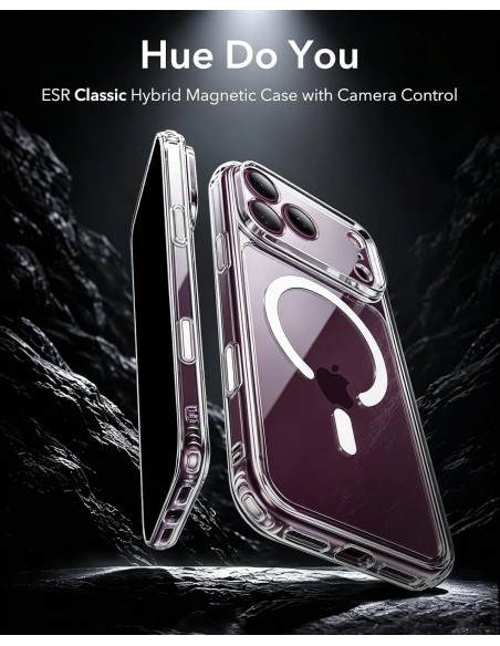Ốp ESR Classic Hybrid cho iPhone 17/18 Pro, trong suốt, MagSafe