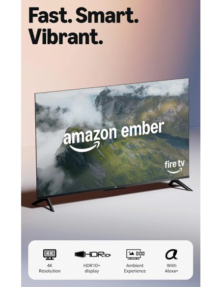 Amazon Ember 55" 4-Series 4K Fire TV HDR10+ Alexa Remote