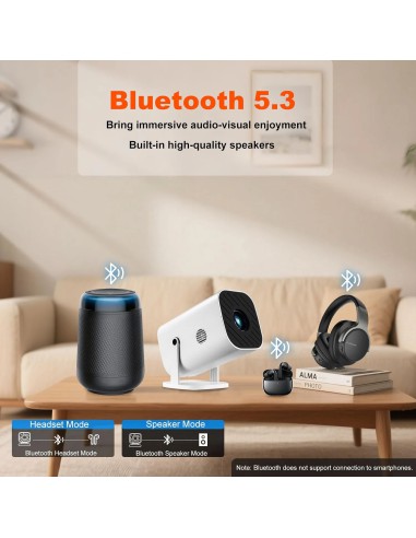 Máy Chiếu Mini YGSKK 1080P WiFi 6...