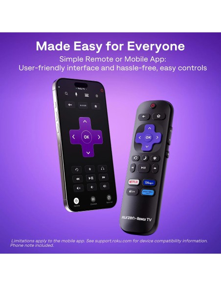 Aurzen Roku TV D1R Smart Projector with Full HD, WiFi and Bluetooth