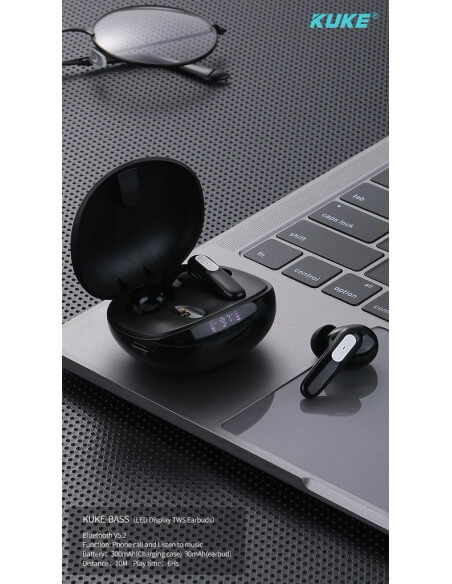 Tai Nghe Bluetooth 2 Tai KUKE – Bass