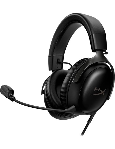HyperX Cloud III tai nghe gaming có dây, âm thanh không gian, mic 10mm, màu đen
