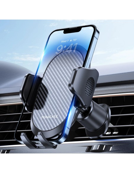 Miracase Car Phone Holder with Metal Hook Clip, 360° Air Vent Mount
