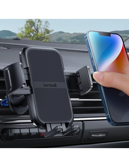 Lamicall B0BHNYJGRF Car Phone Mount with Metal Hook and 360° Rotation