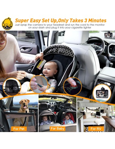 DoHonest Baby Car Camera HD 1080P...