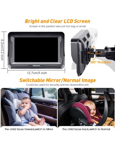 DoHonest Baby Car Camera HD 1080P...