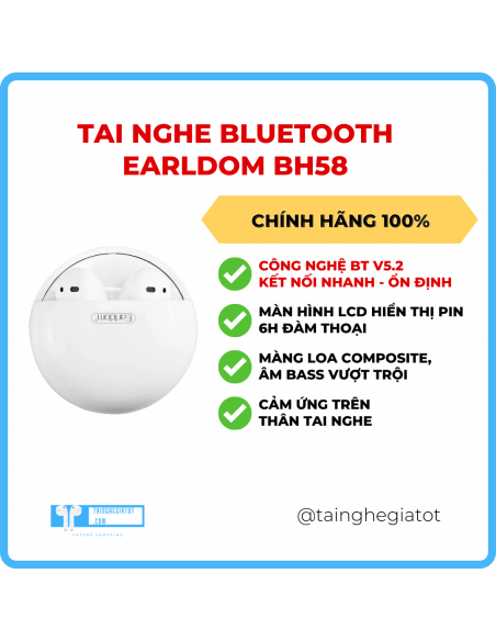 Tai Nghe Bluetooth Earldom BH58