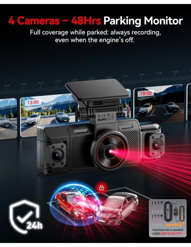 IIWEY N6 Camera Hành Trình 4 Kênh...