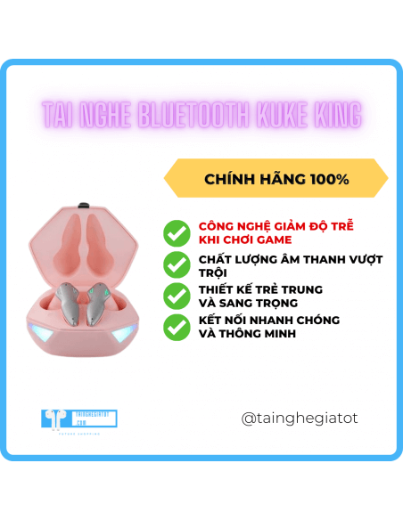 Tai Nghe Bluetooth 2 Tai KUKE – King