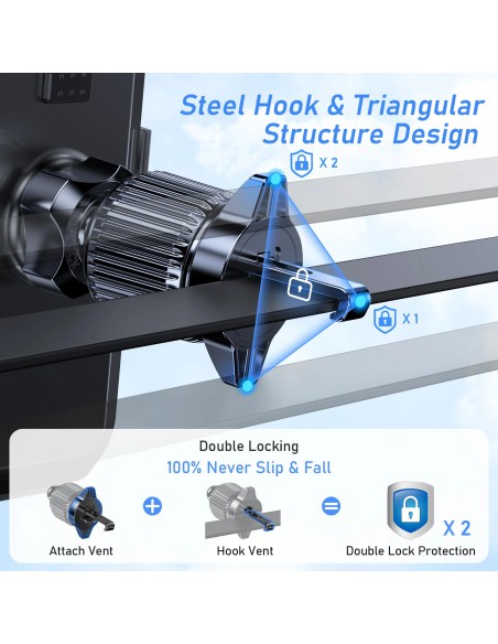 Blukar B0C1NK79FK Giá Đỡ Điện Thoại Ô Tô Kẹp Cửa Gió 360°