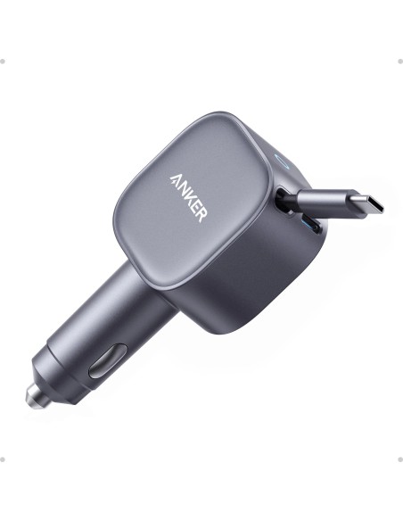 Anker 75W Sạc Ô Tô USB-C Kèm Cáp Rút 45W Tích Hợp