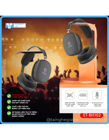 Tai Nghe Chụp Bluetooth Earldom BH – 102